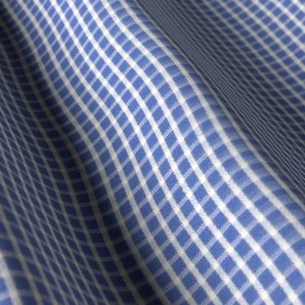 Casa Giorgi Shirting No. 29374, blue shirting fabric