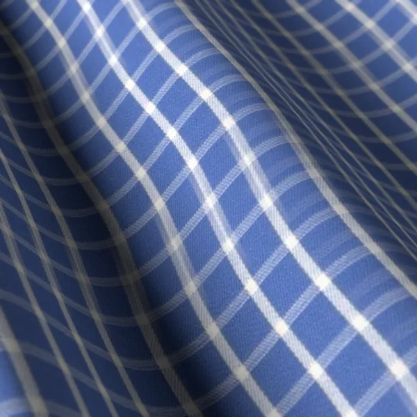Casa Giorgi Shirting No. 29377, blue shirting fabric