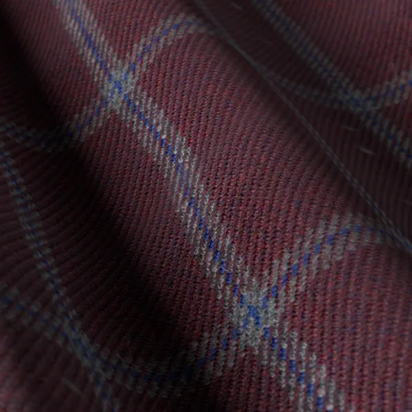 Devonshire Tweeds No. 29721, burgundy suiting fabric