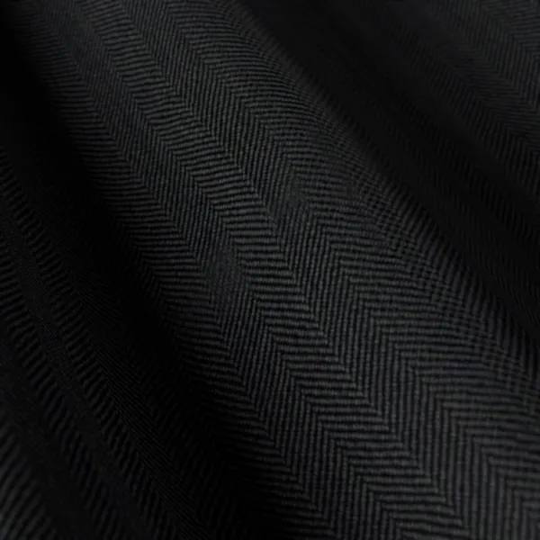 Michaelangelo Stretch Wool No. 29007, black suiting fabric