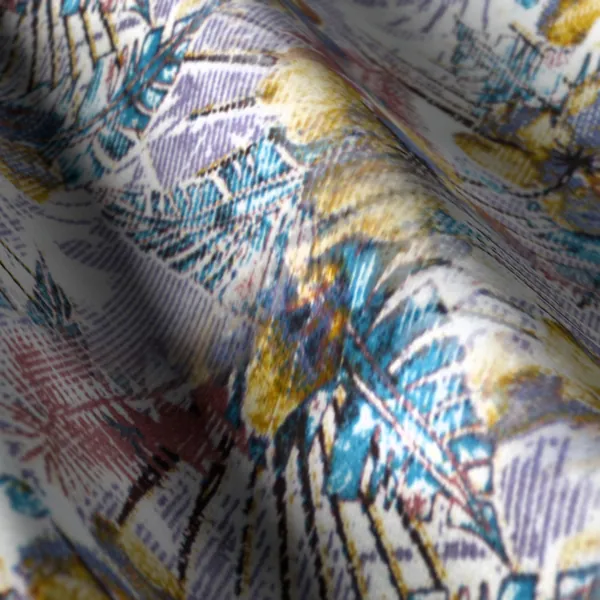 Printed Shirting No. 28103, grey shirting fabric