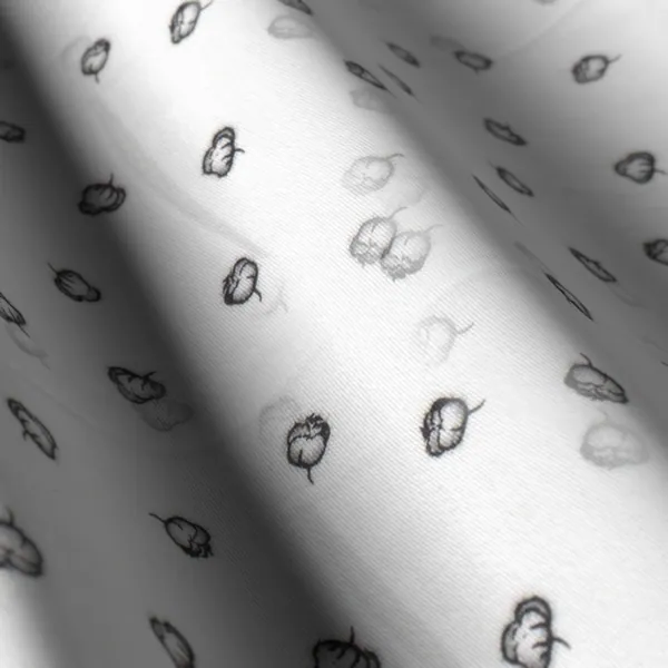 Printed Shirting No. 28915, white shirting fabric