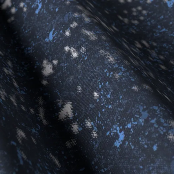 Printed Shirting No. 28926, navy shirting fabric