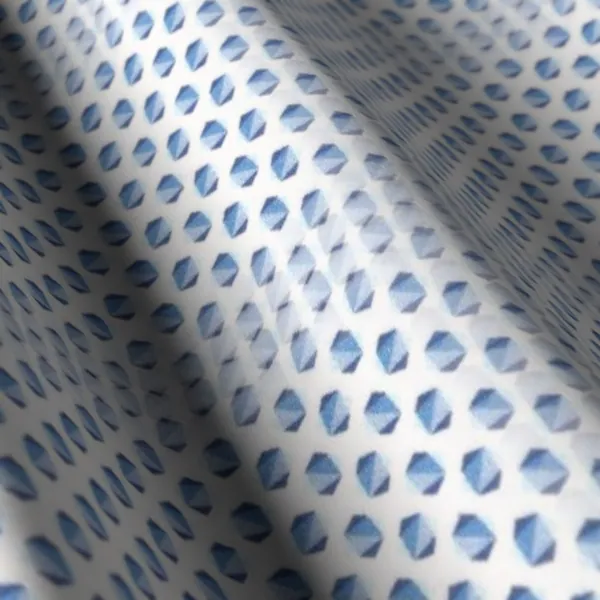 Printed Shirting No. 29569, blue shirting fabric