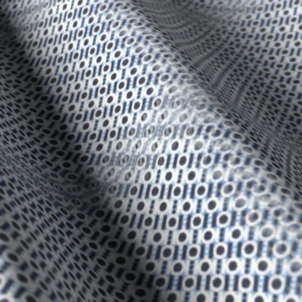 Printed Shirting No. 29572, blue shirting fabric
