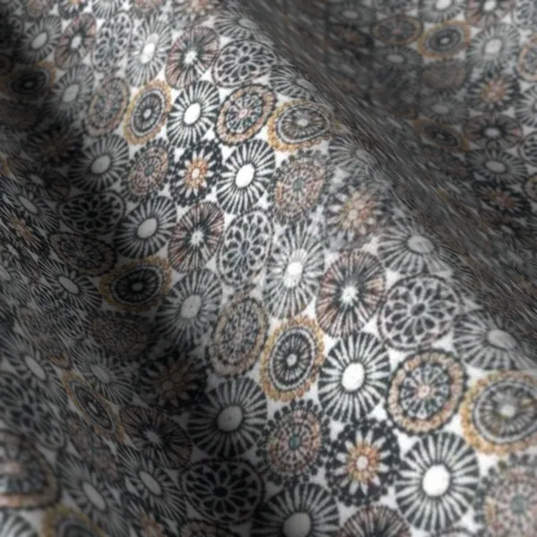 Printed Shirting No. 29575, grey shirting fabric