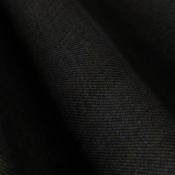 Vitale Barberis Canonico Perennial Super 110's Solid-Sharkskin No. 26961, black suiting fabric