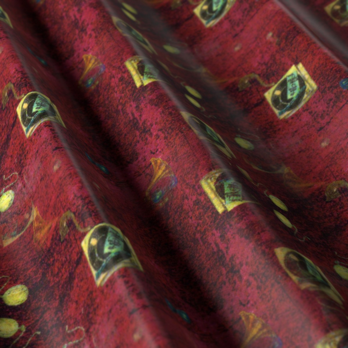 Flash Lining No. 28029, draped