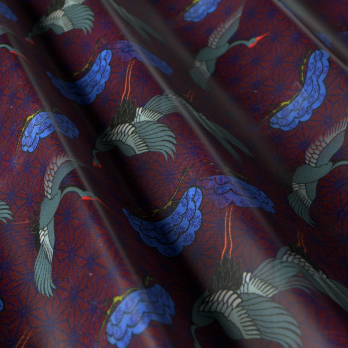 Flash Lining No. 28037, draped