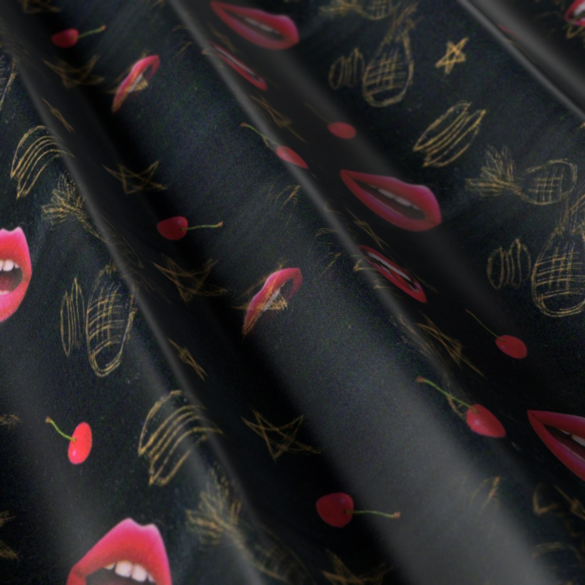 Flash Lining No. 28038, draped