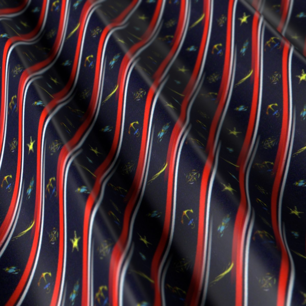 Flash Lining No. 28243, draped