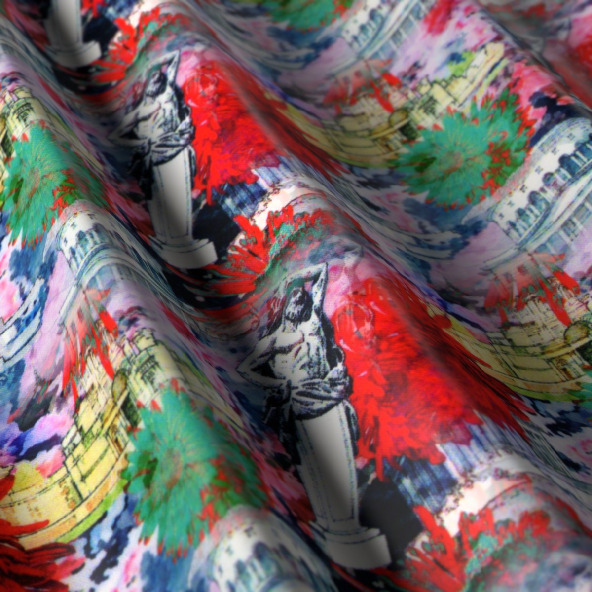 Flash Lining No. 28256, draped