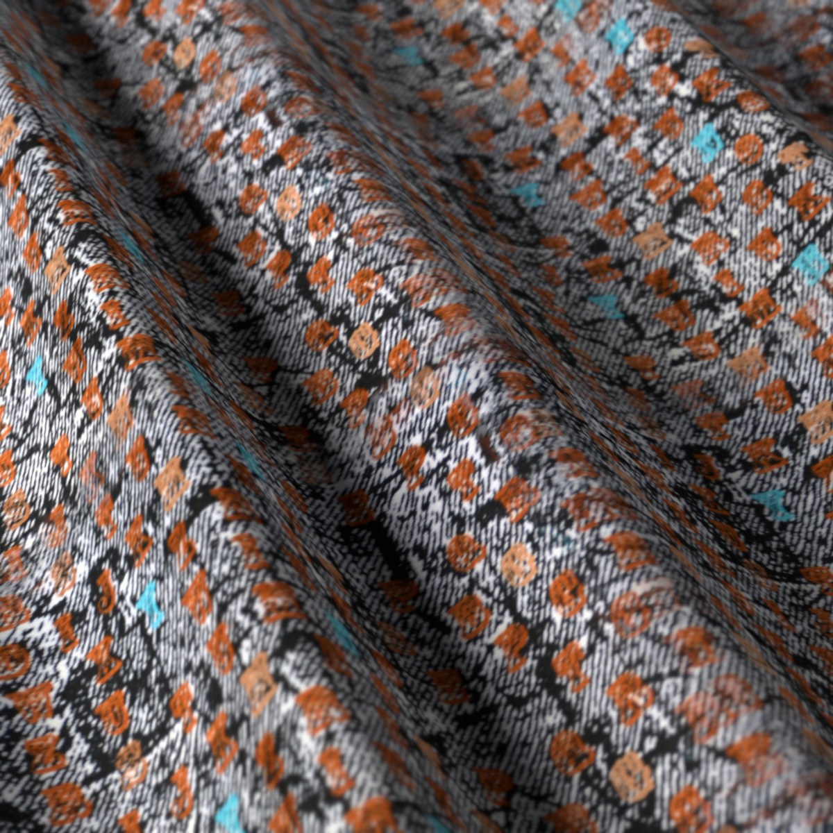 Printed Shirting No. 28117, draped