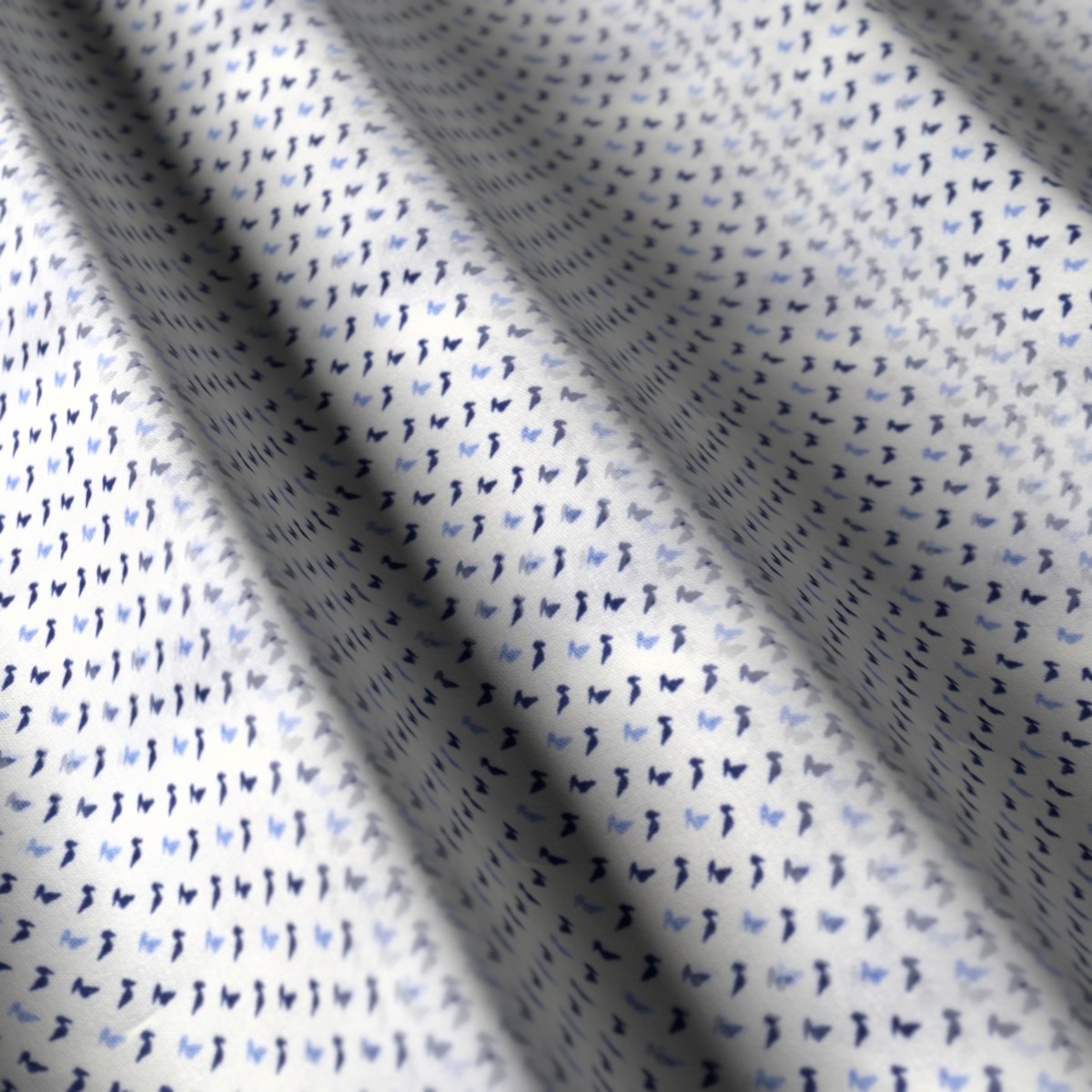 Printed Shirting No. 28124, draped