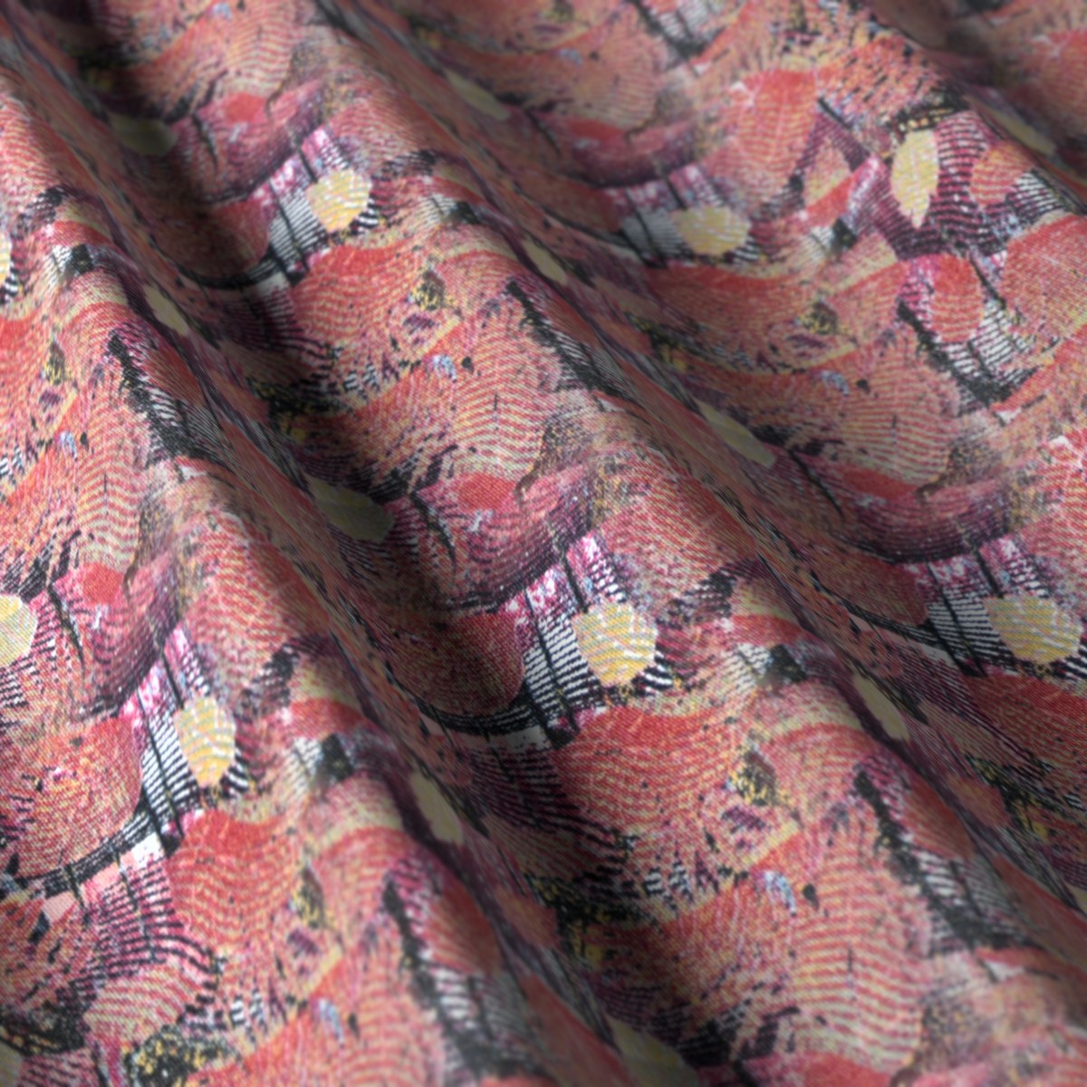Printed Shirting No. 28129, draped