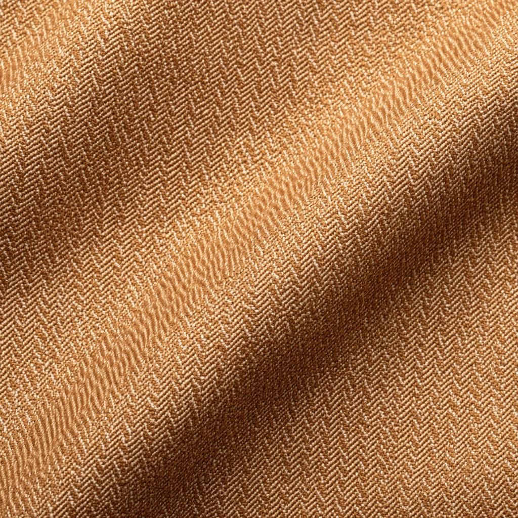 Tan Gabardine wool fabric swatch