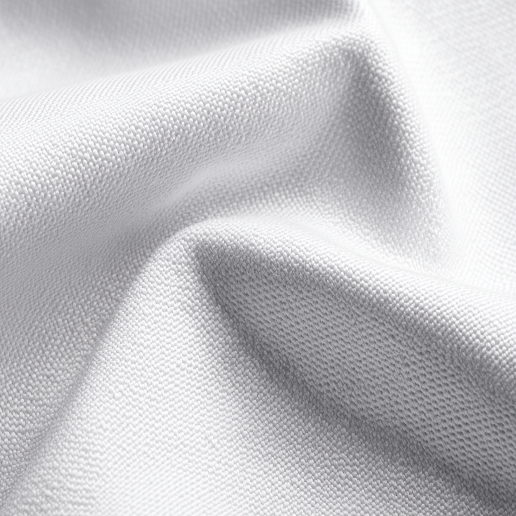 White Twill Cotton fabric swatch