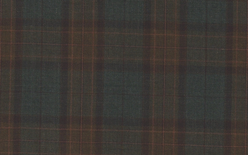 Sport Coats cloth 28828-160: OLIVE W/BROWN CHECK