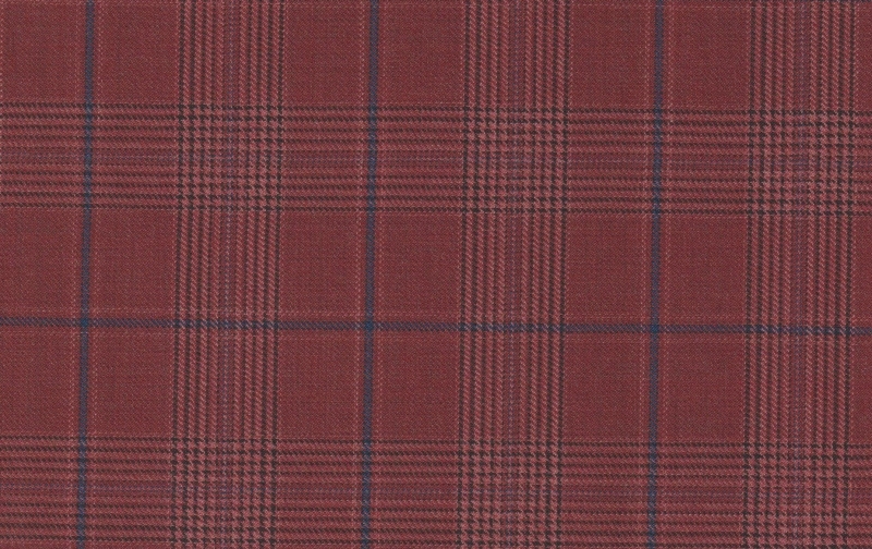 Sport Coats cloth 28837-160: RUST W/BLUE CHECK