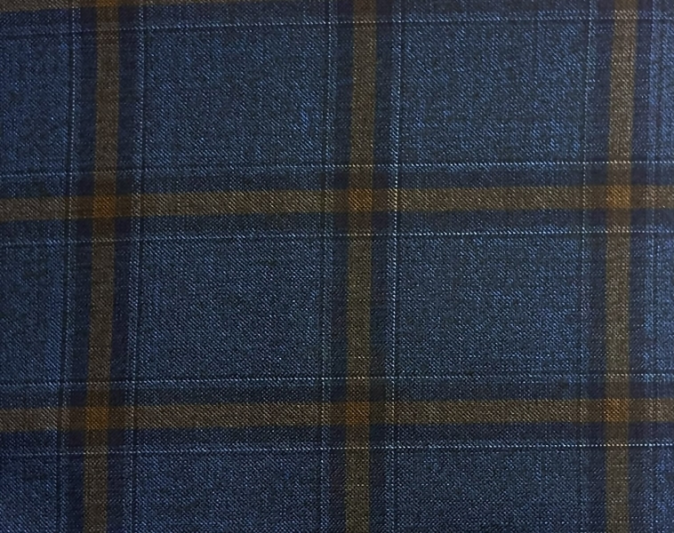 Sport Coats cloth 28862-160: BLUE W/BRONZE WPANE